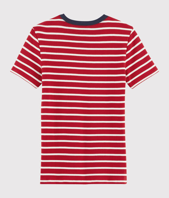 T-shirt iconique col rond Femme rouge TERKUIT/blanc MARSHMALLOW
