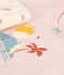 Pyjacourt animaux en coton petite fille rose SALINE/blanc MULTICO