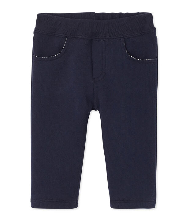 Pantalon b&eacute;b&eacute; gar&ccedil;on en molleton bleu