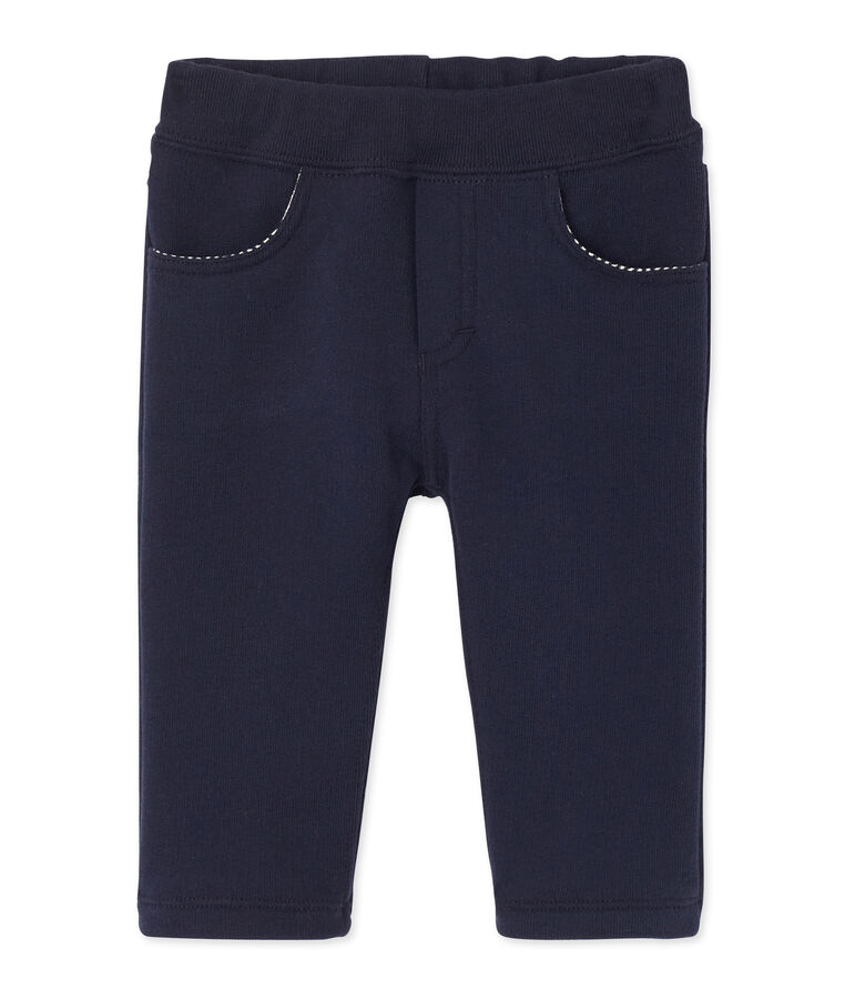Pantalon b&eacute;b&eacute; gar&ccedil;on en molleton bleu