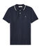 Polo manches courtes 100% coton jersey piqué. bleu SMOKING