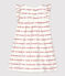 Robe body jacquard en coton bio bébé blanc MARSHMALLOW/rouge TERKUIT