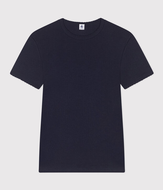 Tee-shirt L'ICONIQUE cocotte en coton bio Femme bleu marine