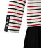 Robe femme trompe l'œil tricolore beige COQUILLE/bleu SMOKING/ TERKUIT