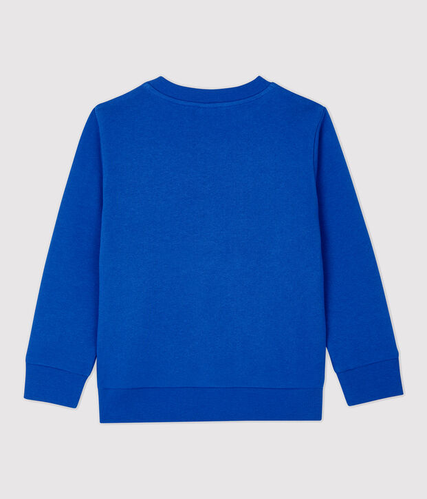 Sweatshirt en molleton enfant gar&ccedil;on bleu