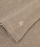 Tee-shirt femme en coton manches longue uni beige