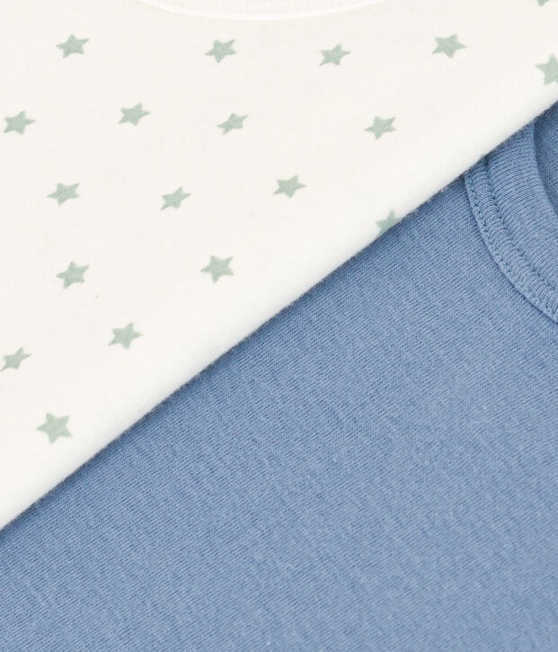 Lot de 2 tee-shirts &agrave; manches courtes &eacute;toile en coton enfant multicouleur