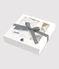 Coffret cadeau naissance blanc bébé en coton biologique variante 1