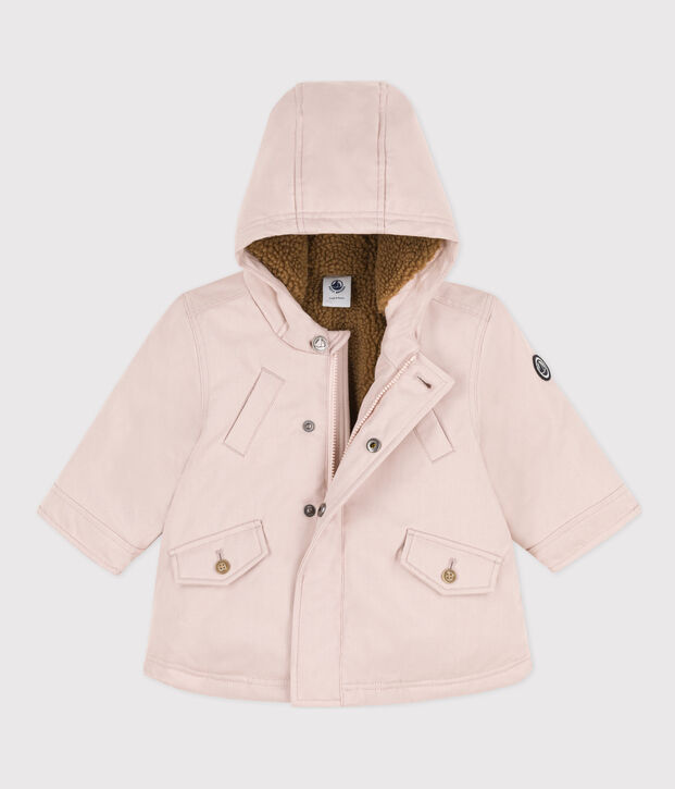 Parka b&eacute;b&eacute; d&eacute;perlante rose