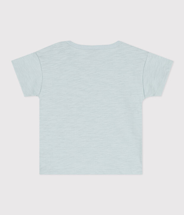 Tee-shirt manches courtes b&eacute;b&eacute; en jersey flamm&eacute; vert