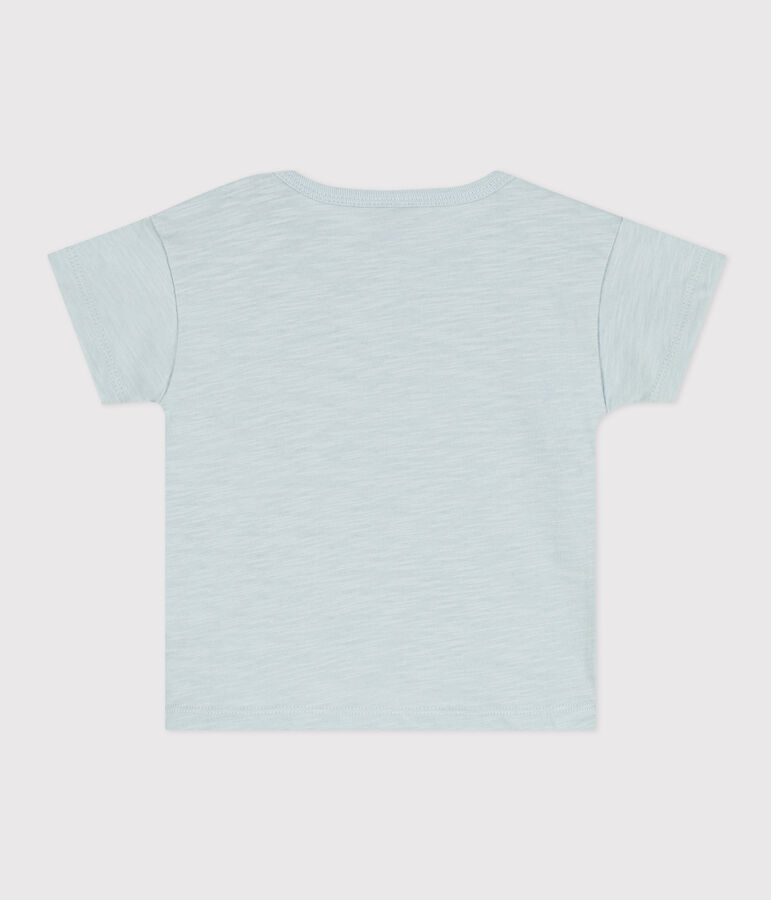 Tee-shirt manches courtes b&eacute;b&eacute; en jersey flamm&eacute; vert BULLE