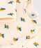 Robe manches longues en tubique imprim&eacute; enfant fille &eacute;cru/multicouleur
