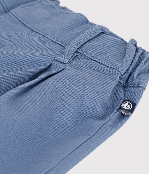 Pantalon b&eacute;b&eacute; en serge uni bleu