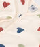Surpyjama en polaire bébé blanc AVALANCHE/ MULTICO