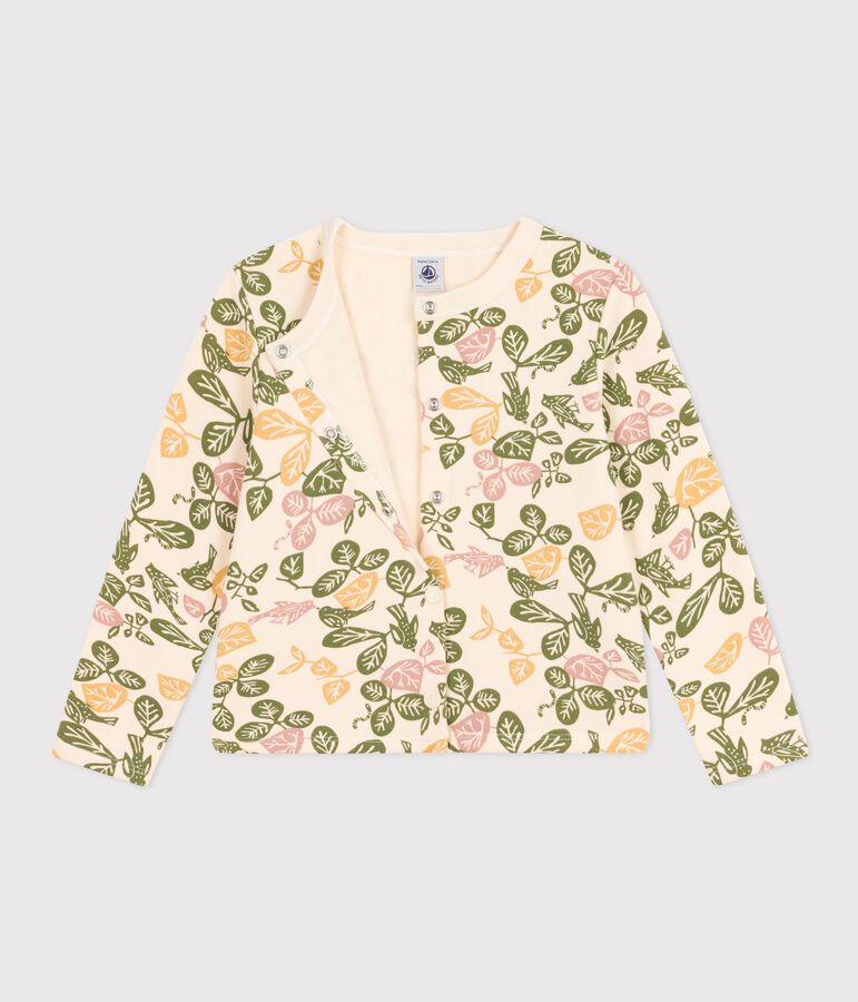 Cardigan en coton enfant fille blanc AVALANCHE/ MULTICO