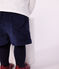 Short b&eacute;b&eacute; en velours uni bleu marine