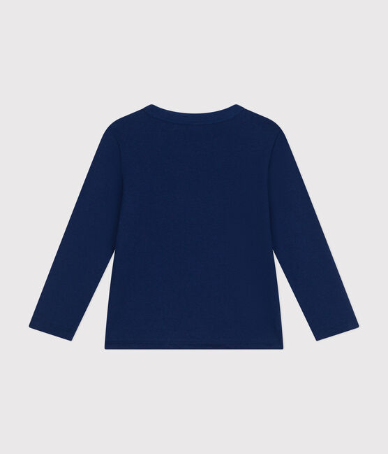 Tee-shirt manches longues en jersey fin enfant garçon bleu MEDIEVAL
