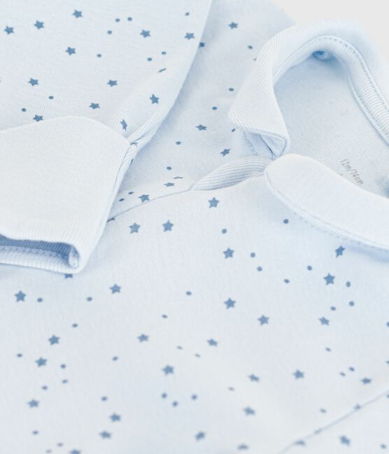 Pyjama bébé en coton à col imprimé étoiles FRAICHEUR/ ADRIATIC