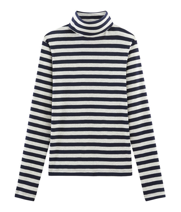 Sous pull femme bleu/gris