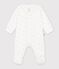 Pyjama b&eacute;b&eacute; en coton imprim&eacute; &agrave; fleurs blanc/multicouleur