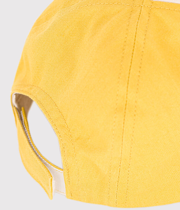 Casquette en coton b&eacute;b&eacute; jaune/multicouleur