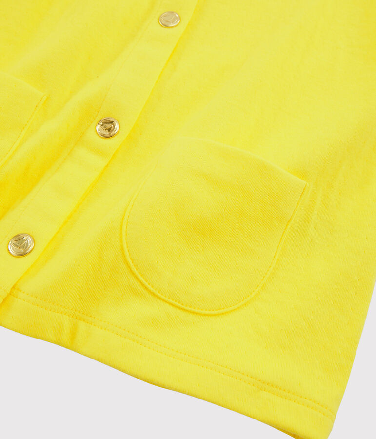 Cardigan enfant fille jaune