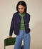 Cardigan en tubique Femme bleu
