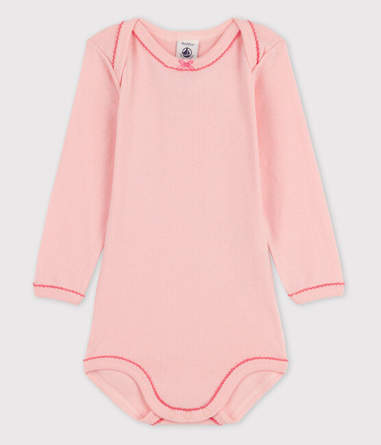 Body manches longues bébé fille rose MINOIS