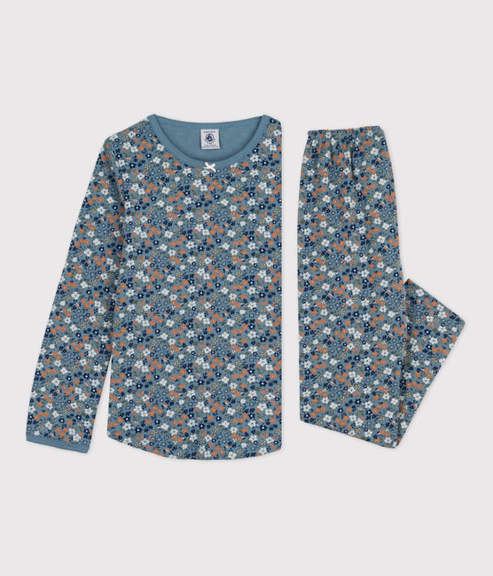 Pyjama fleur petite fille en coton ROVER/ MULTICO