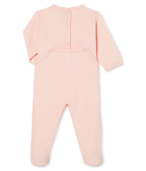 Dors bien b&eacute;b&eacute; fille en bouclette &eacute;ponge gratt&eacute;e extra chaude rose