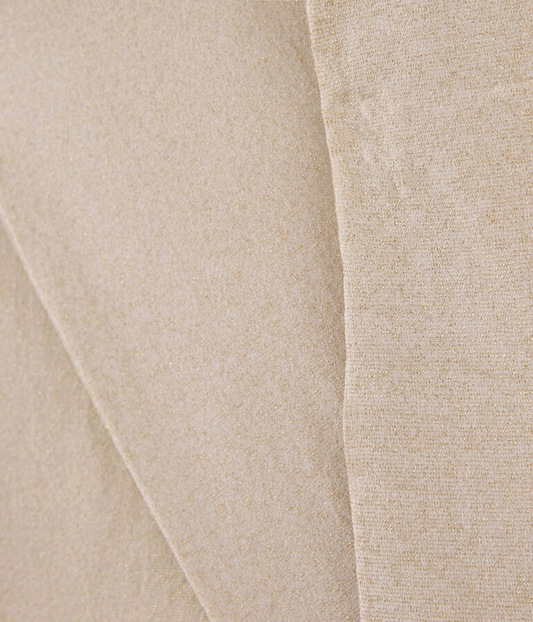 Collant enfant fille microfibre blanc/jaune