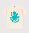 Tee-shirt floqué manches courtes enfant garçon écru AVALANCHE