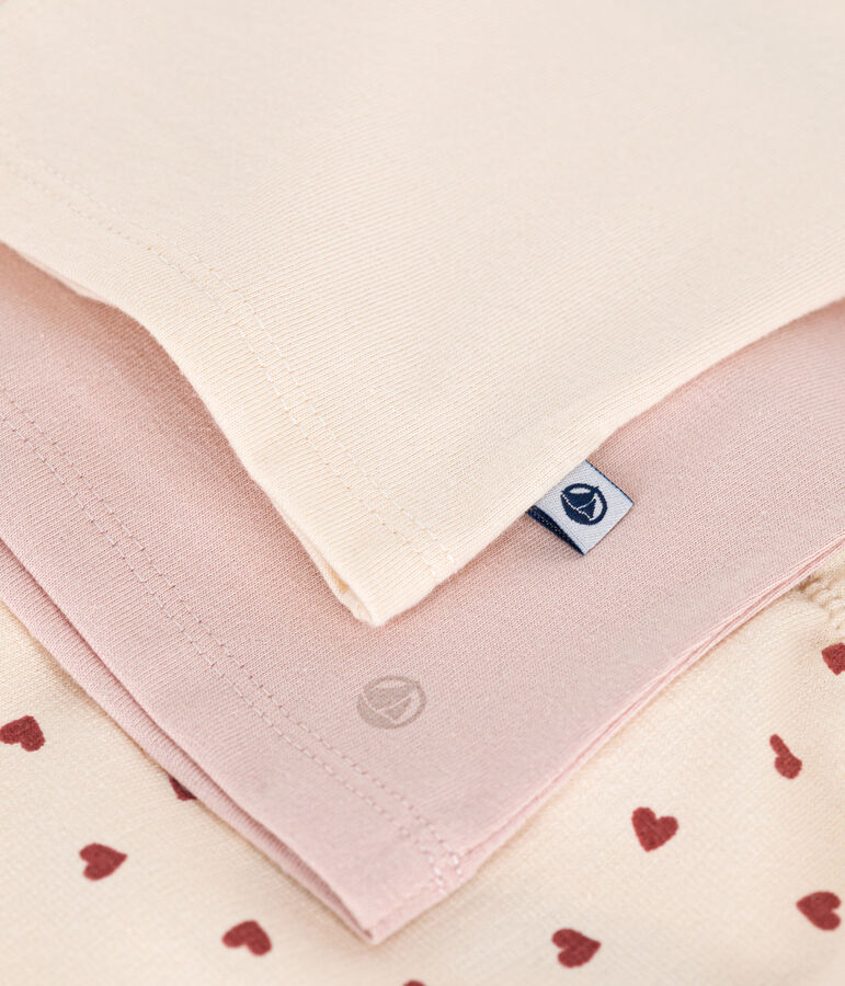 Ensemble 3 pi&egrave;ces en jersey l&eacute;ger b&eacute;b&eacute; blanc AVALANCHE/ MULTICO