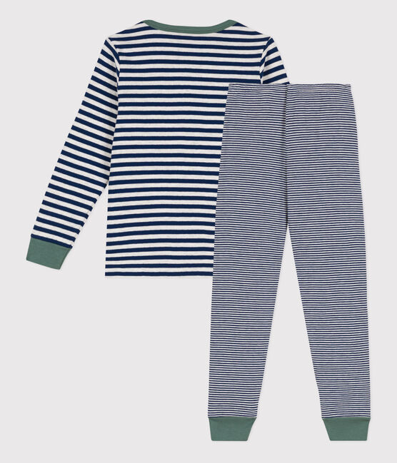Pyjama milleraies en tubique enfant bleu MEDIEVAL/ MONTELIMAR