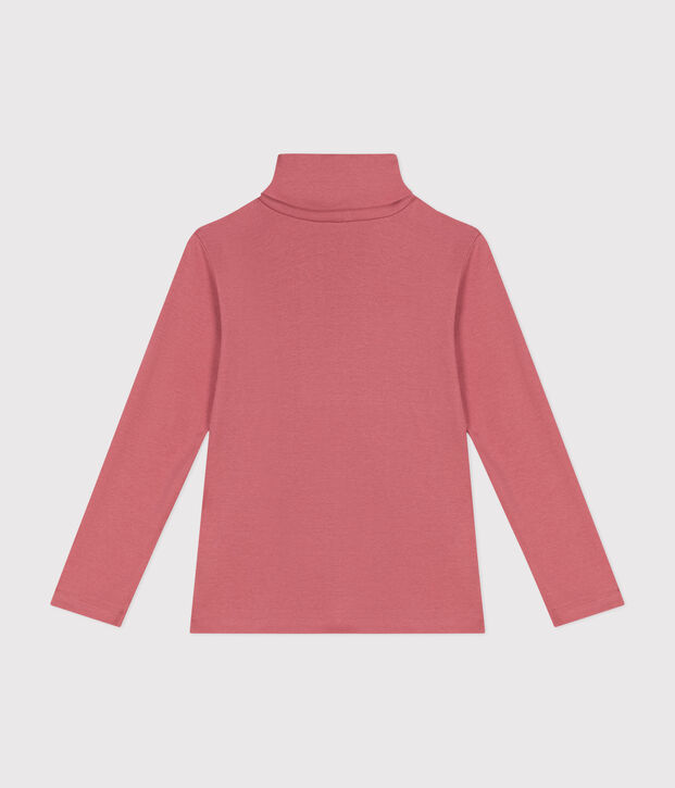 Sous-pull en coton enfant fille / gar&ccedil;on rose