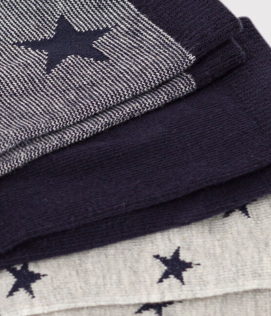 Lot de 3 paires de chaussettes étoiles en jersey de coton enfants variante 1