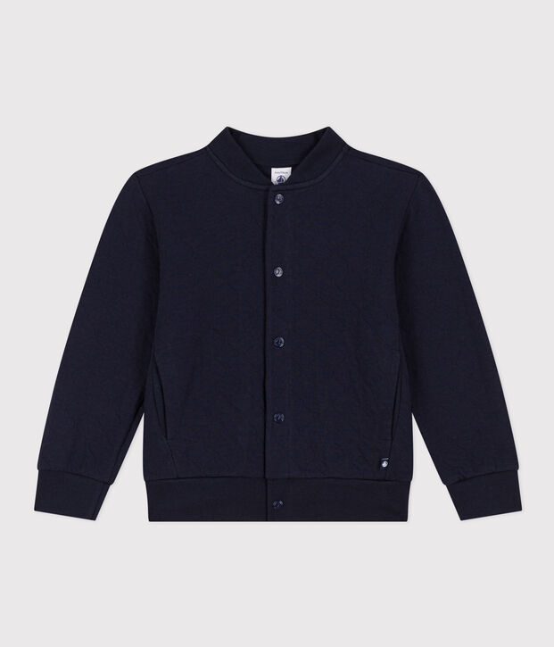 Cardigan en tubique enfant gar&ccedil;on bleu