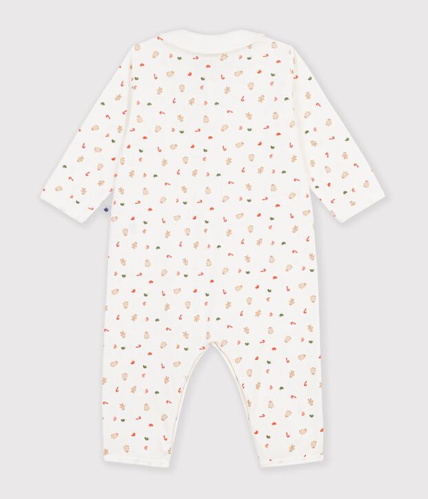 Pyjama b&eacute;b&eacute; en coton sans pieds imprim&eacute; blanc/multicouleur