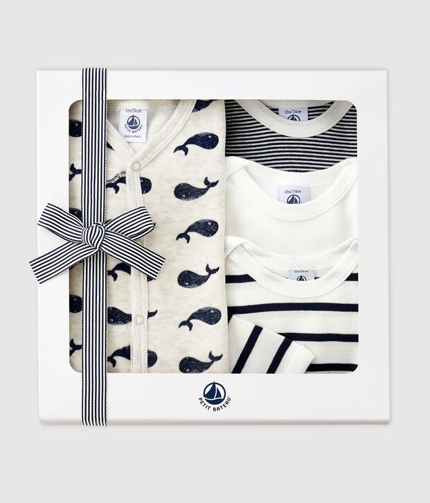 Coffret cadeau baleines b&eacute;b&eacute; multicouleur