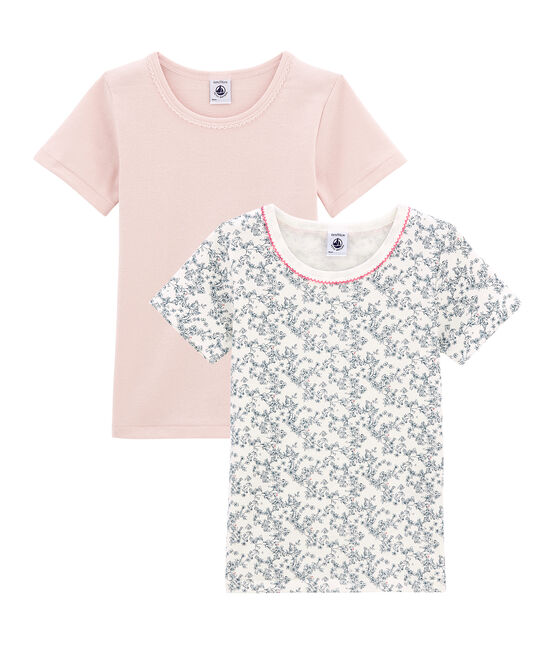Duo de tee-shirts manches courtes petite fille variante 1