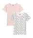 Duo de tee-shirts manches courtes petite fille