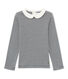 T-shirt fille manches longues en milleraies