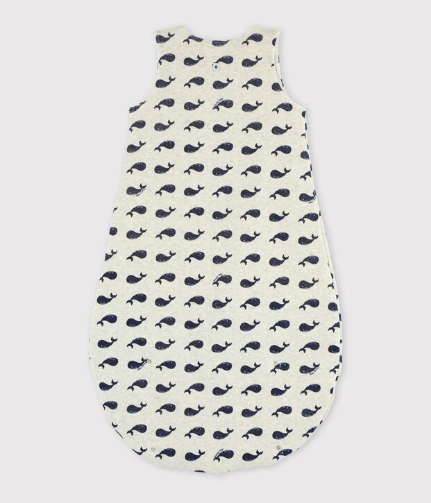 Gigoteuse b&eacute;b&eacute; en velours. beige/bleu