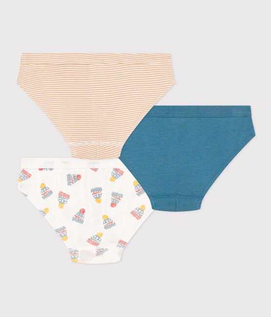 Lot de 3 slips bonnet en coton petit garçon variante 1