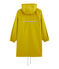 Coupe-vent long réversible femme jaune BAMBOO/vert PINEDE