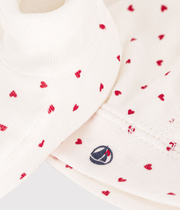 Lot de bonnet et chaussons coeur b&eacute;b&eacute; multicouleur