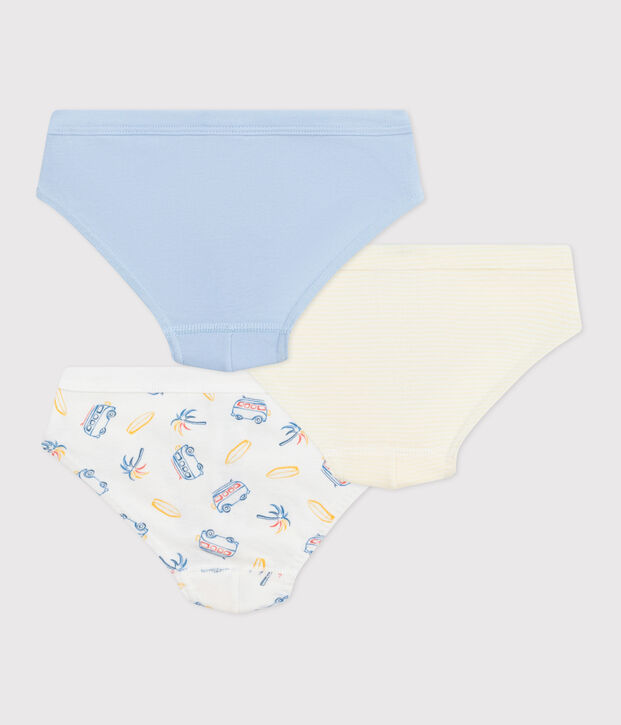 Lot de 3 slips enfant en coton imprim&eacute; vans multicouleur
