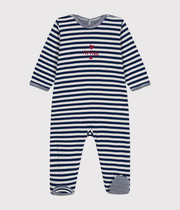 Pyjama rayures en tubique bébé