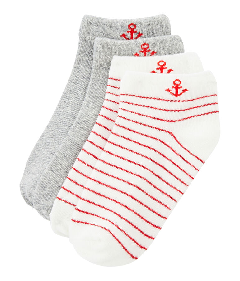 Lot de 2 paires de chaussettes enfant gar&ccedil;on multicouleur