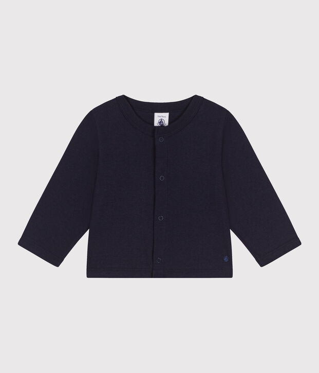Cardigan en coton b&eacute;b&eacute; bleu marine